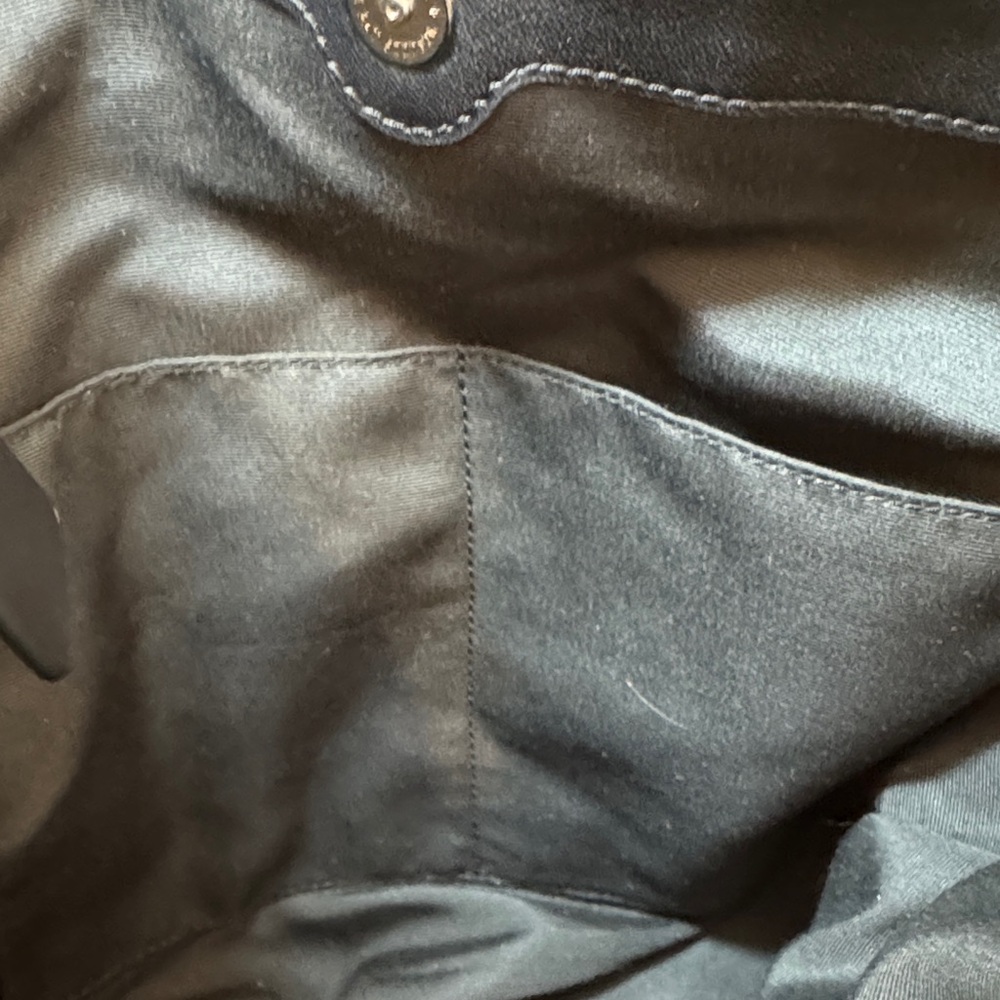 Coach EUC Lexy Shoulder Bag Signature Black/Gray Jacquard w/dust bag - Picture 7 of 13